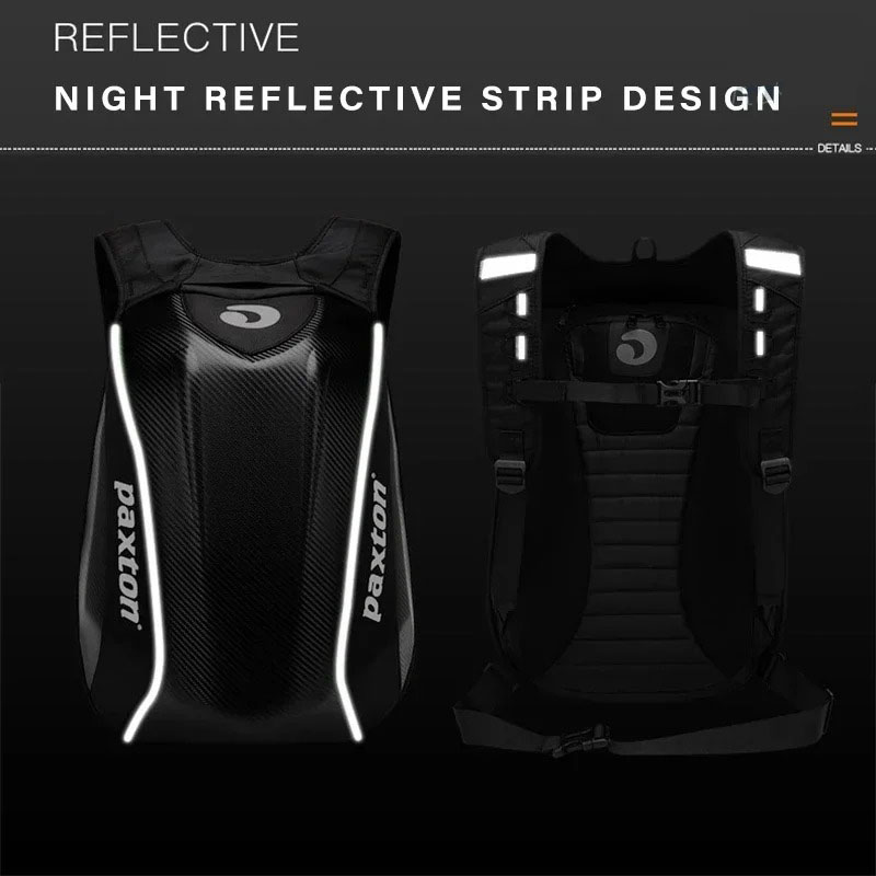 Koolstofvezel motorfiets rugza - Motorcycle Gear Backpack recensie en prijs